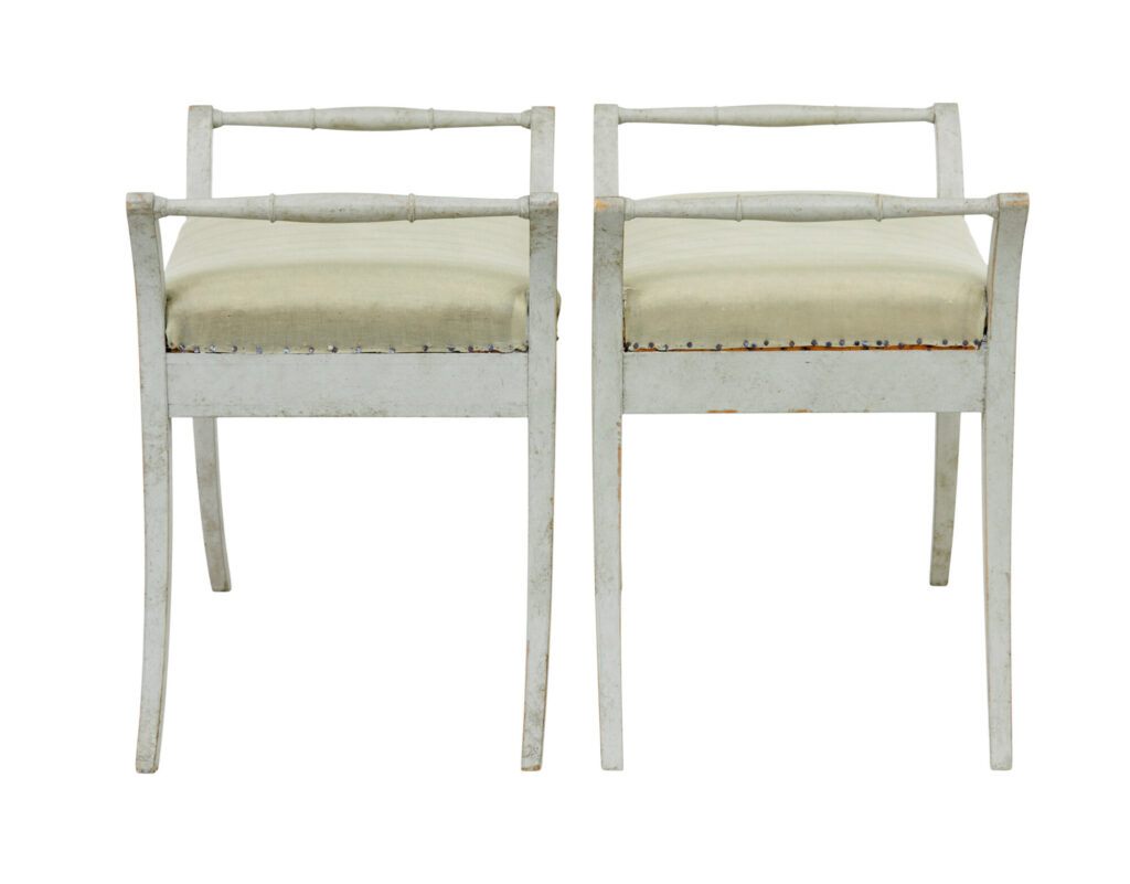 Pair of 19th Century Swedish Painted Stools — image 5