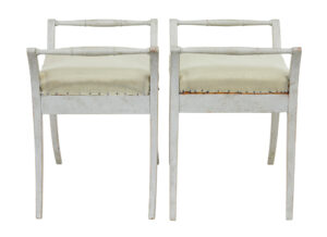 Pair of 19th Century Swedish Painted Stools — thumbnail 7