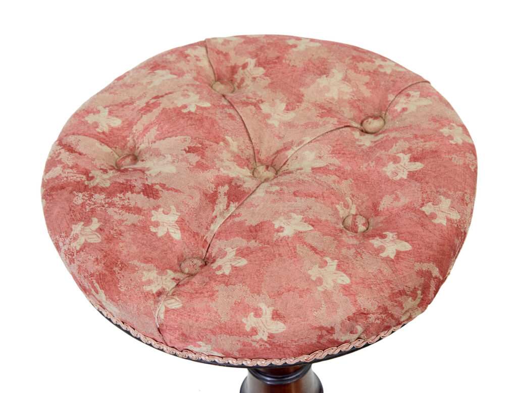 Late 19th Century Mahogany Piano Stool — image 6