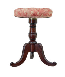 Late 19th Century Mahogany Piano Stool — thumbnail 5