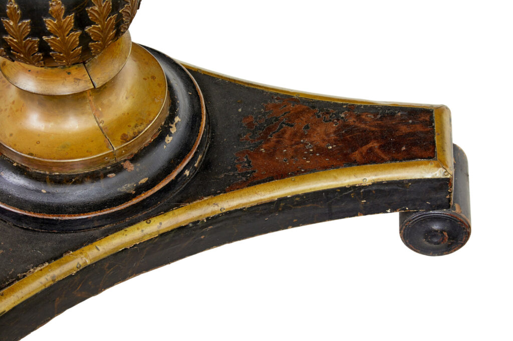 19th Century Ebonised Marble Top Centre Table — image 5