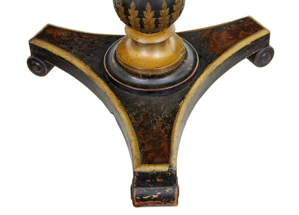 19th Century Ebonised Marble Top Centre Table — image 6