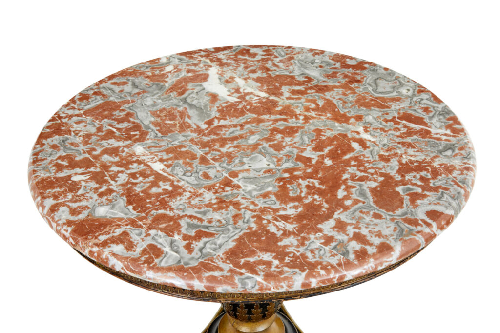 19th Century Ebonised Marble Top Centre Table — image 8