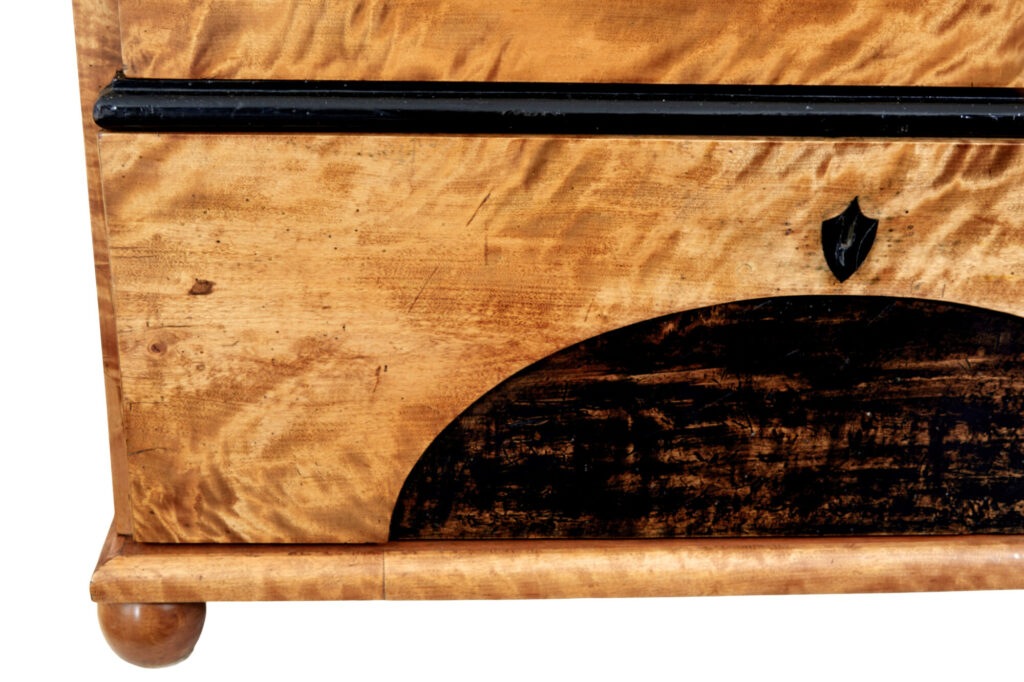 19th Century Biedermeier Birch Chest of Drawers — image 9