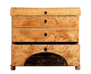 19th Century Biedermeier Birch Chest of Drawers — thumbnail 5