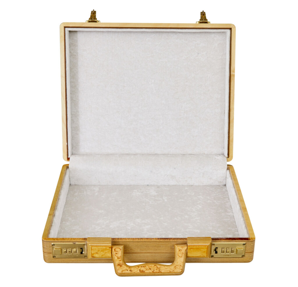 Mid 20th Century Birch Briefcase by Amiet — image 2