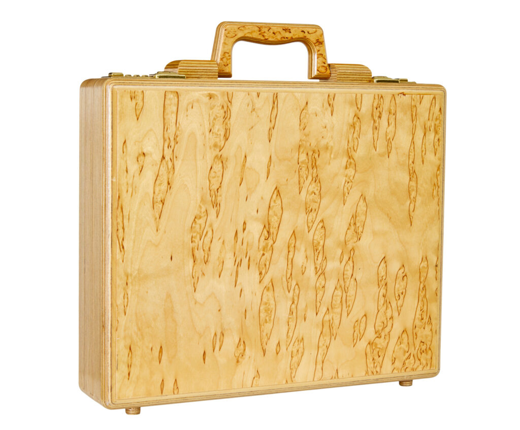 Mid 20th Century Birch Briefcase by Amiet