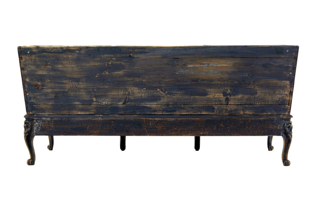 Early 19th Century Carved Oak Swedish Painted Sofa — image 10