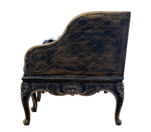 Early 19th Century Carved Oak Swedish Painted Sofa — thumbnail 11
