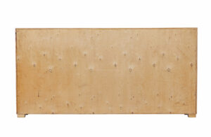 Scandinavian Mid 20th Century Low Elm Bookcase — thumbnail 2