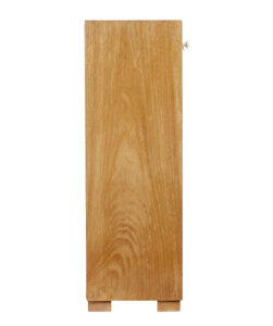 Scandinavian Mid 20th Century Low Elm Bookcase — thumbnail 7