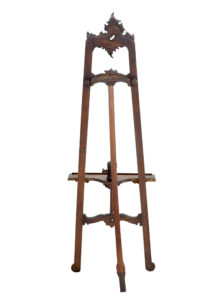 19th Century Carved Mahogany Easel — thumbnail 3