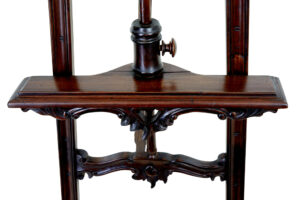 19th Century Carved Mahogany Easel — thumbnail 2
