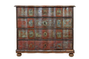 Mid 18th Century Danish Pine Painted Chest of Drawers — thumbnail 6