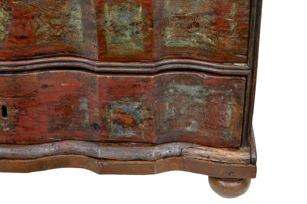 Mid 18th Century Danish Pine Painted Chest of Drawers — image 7