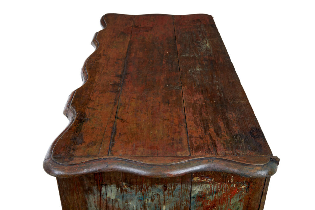 Mid 18th Century Danish Pine Painted Chest of Drawers — image 10