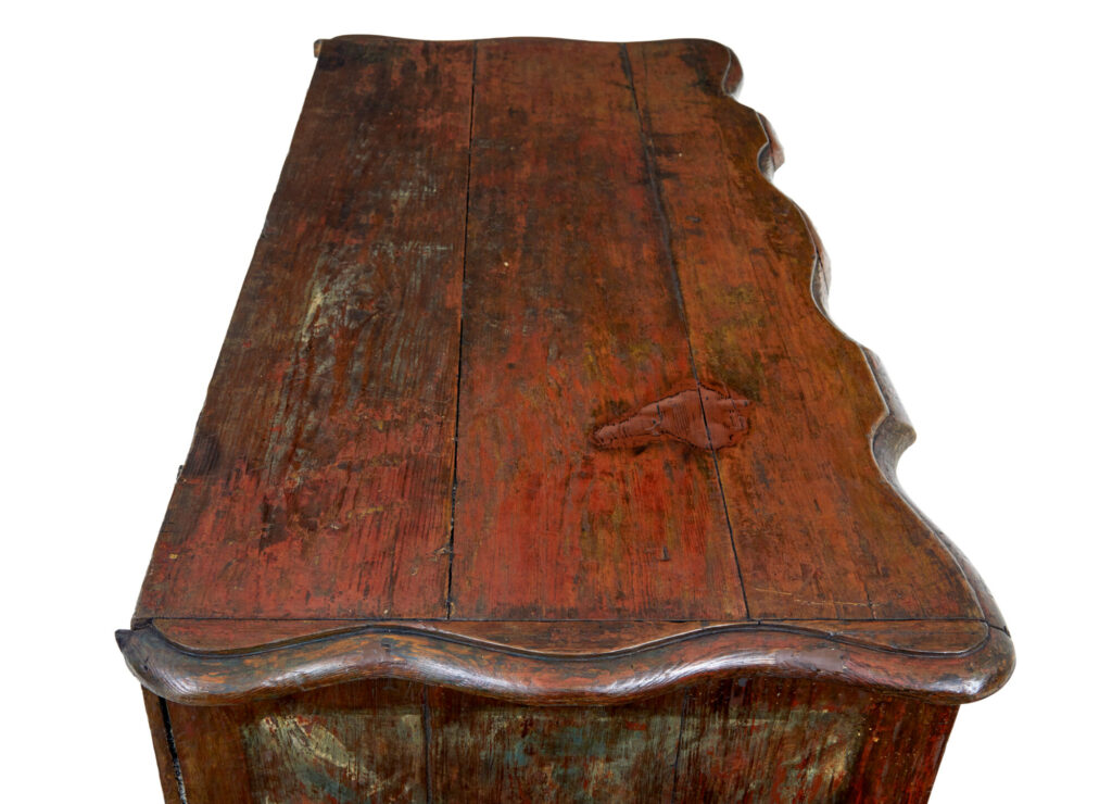 Mid 18th Century Danish Pine Painted Chest of Drawers — image 11