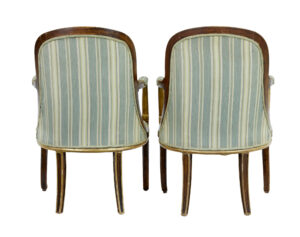Pair of Mid 19th Century French Walnut and Gilt Armchairs — thumbnail 2