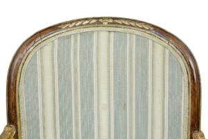 Pair of Mid 19th Century French Walnut and Gilt Armchairs — thumbnail 7