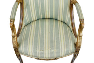 Pair of Mid 19th Century French Walnut and Gilt Armchairs — thumbnail 6