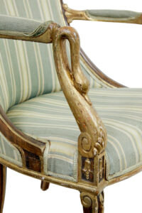 Pair of Mid 19th Century French Walnut and Gilt Armchairs — thumbnail 9