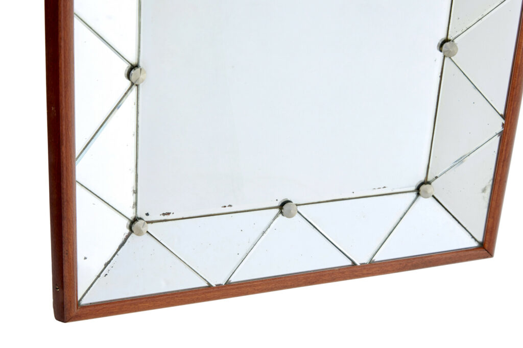 Swedish Mid Century Shaped Wall Mirror — image 4