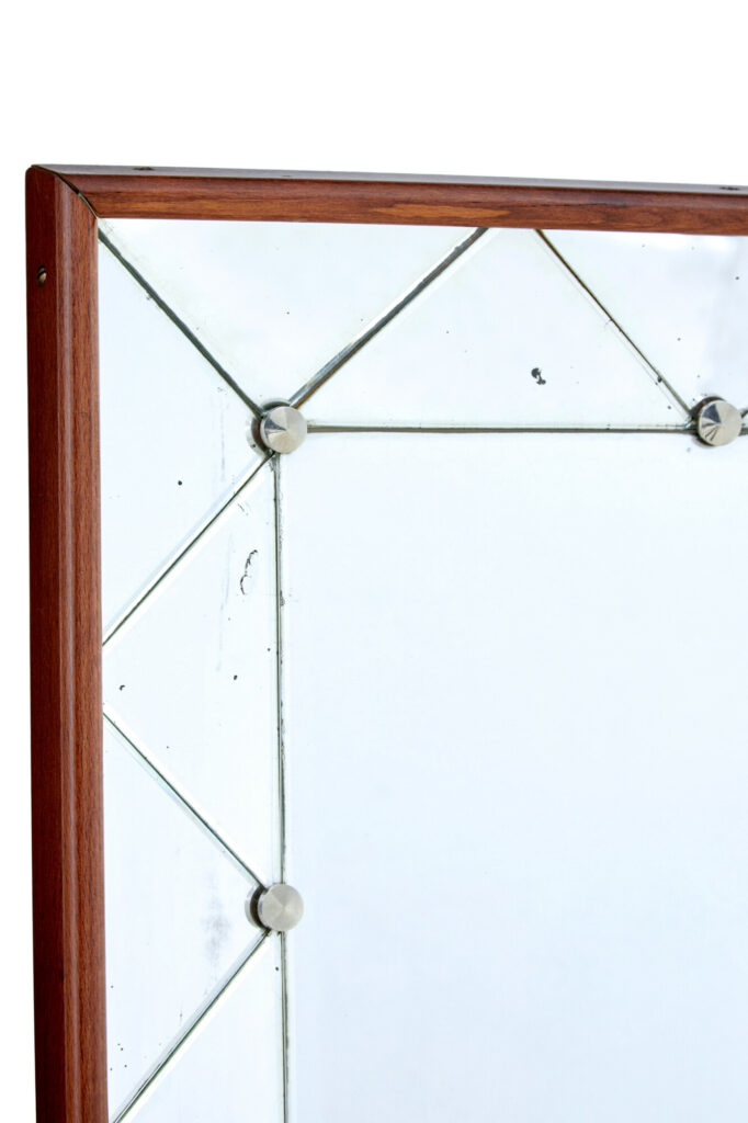 Swedish Mid Century Shaped Wall Mirror — image 5