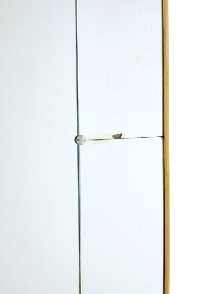 Swedish Mid Century Beech Wall Mirror — image 4