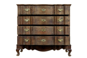 Large 19th Century Baroque Revival Danish Oak Chest of Drawers — thumbnail 8