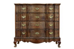Large 19th Century Baroque Revival Danish Oak Chest of Drawers — thumbnail 9
