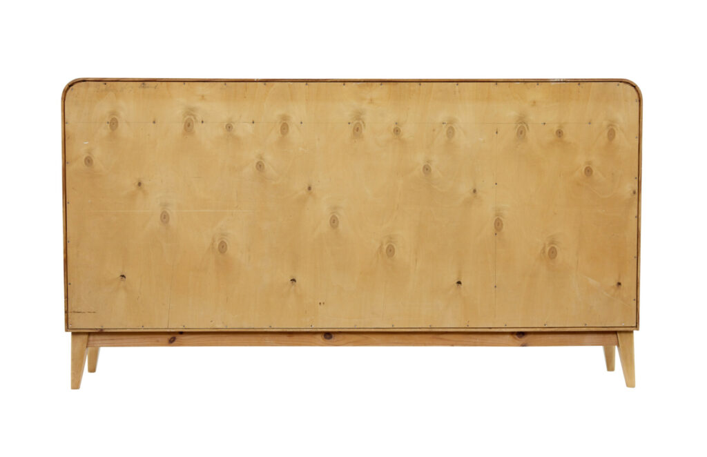 Elm Mid 20th Century Scandinavian Low Open Bookcase — image 2