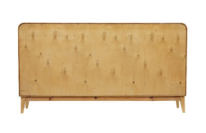 Elm Mid 20th Century Scandinavian Low Open Bookcase — thumbnail 2