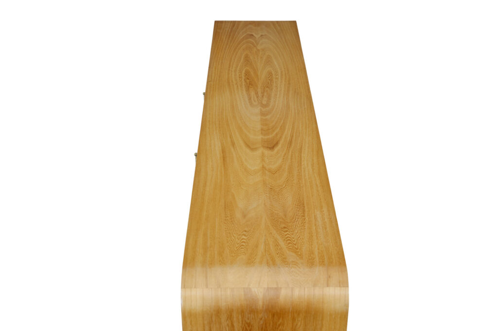 Elm Mid 20th Century Scandinavian Low Open Bookcase — image 7