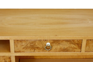 Elm Mid 20th Century Scandinavian Low Open Bookcase — thumbnail 6