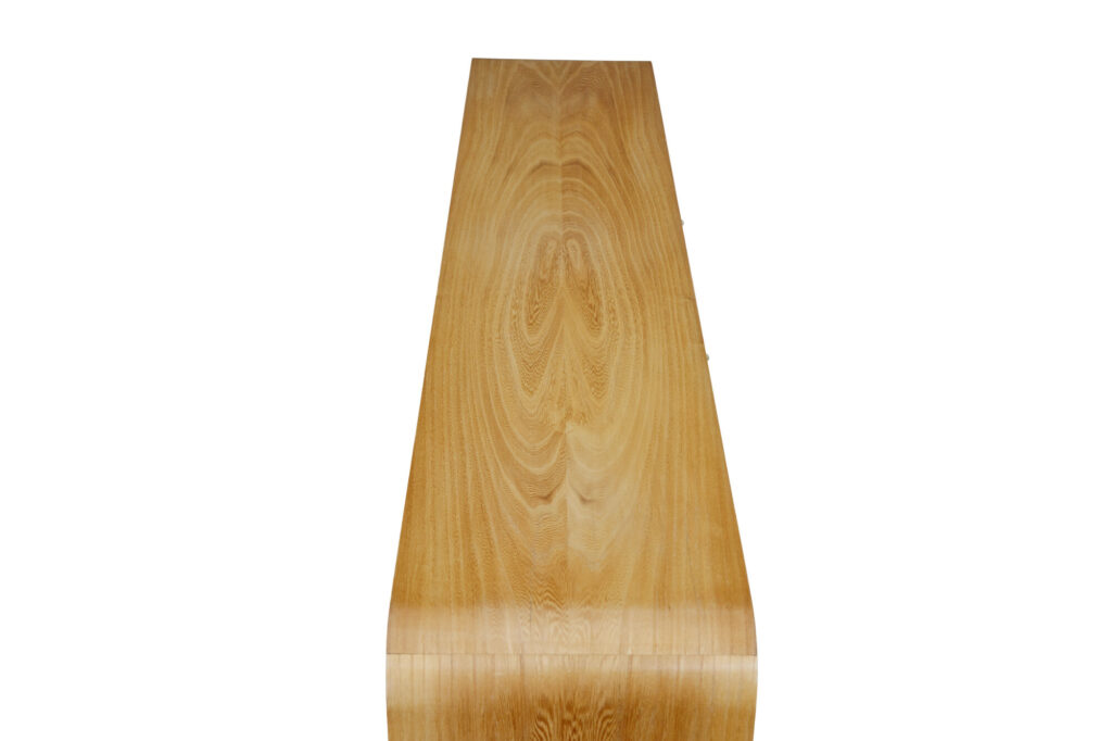 Elm Mid 20th Century Scandinavian Low Open Bookcase — image 9