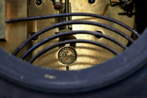 19th Century Victorian Black Marble Mantle Clock — thumbnail 3