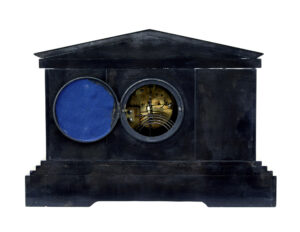 19th Century Victorian Black Marble Mantle Clock — thumbnail 7