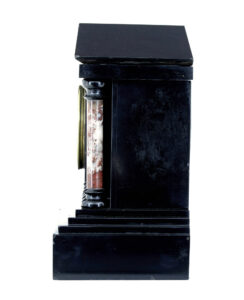 19th Century Victorian Black Marble Mantle Clock — thumbnail 9