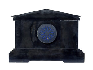 19th Century Victorian Black Marble Mantle Clock — thumbnail 8