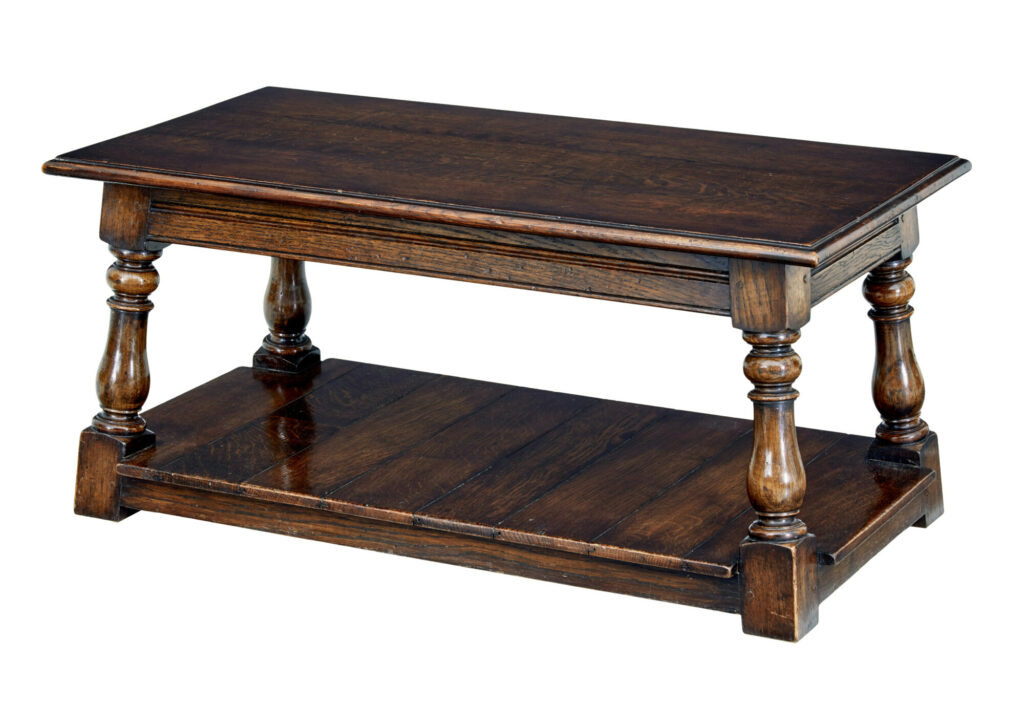 English Made Country Oak Coffee Table — image 2