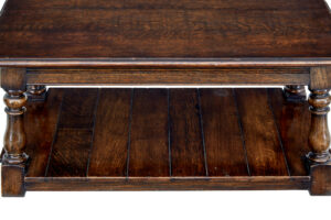English Made Country Oak Coffee Table — thumbnail 3