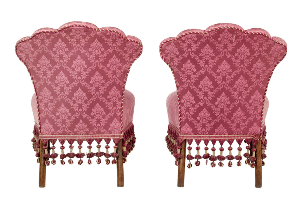 3 Piece Art Deco Shell Back Salon Suite — image 4