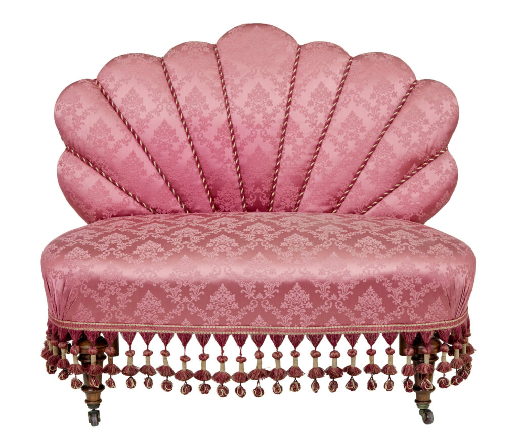 3 Piece Art Deco Shell Back Salon Suite — image 11