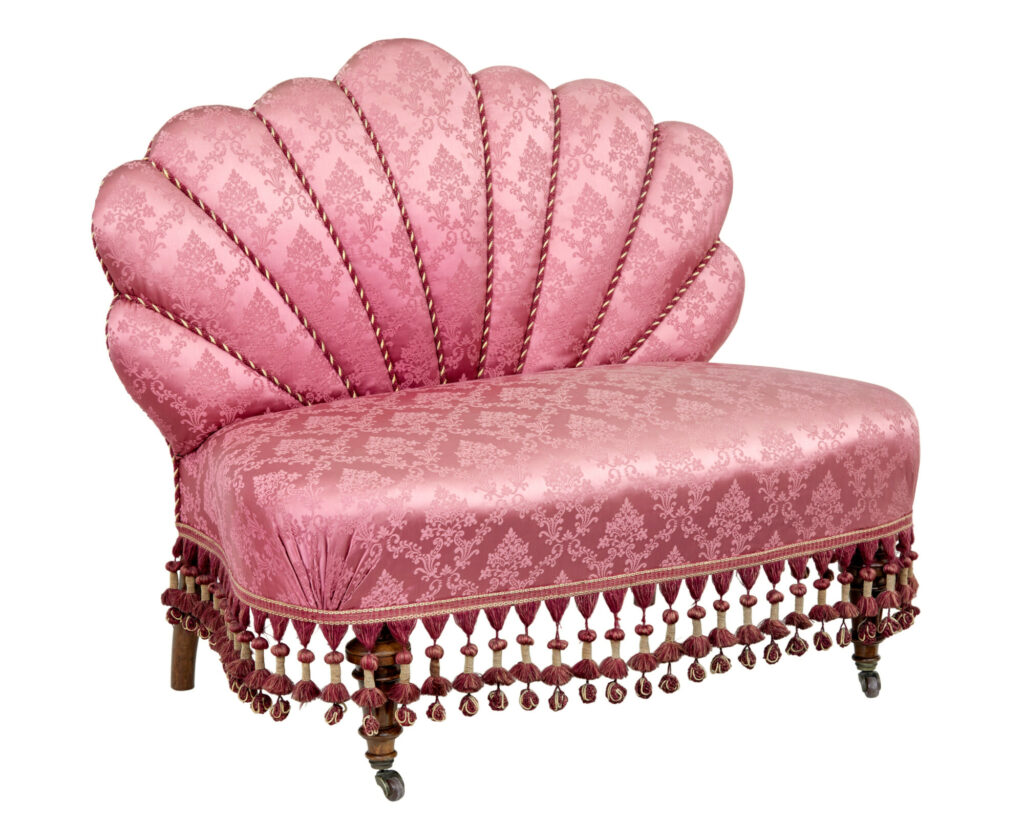 3 Piece Art Deco Shell Back Salon Suite — image 10