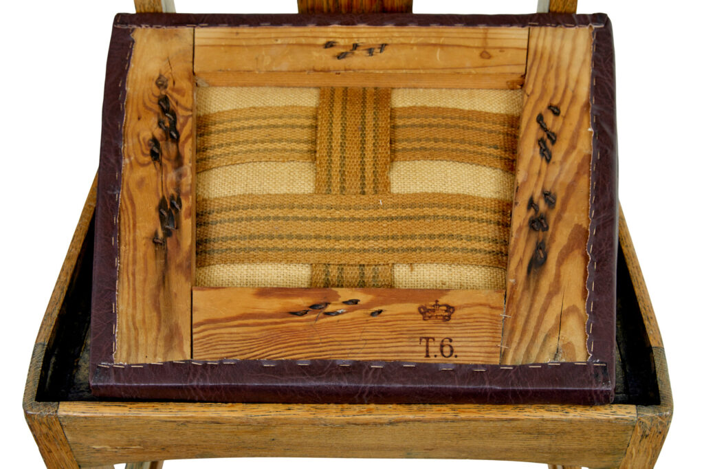 Late 19th Century Carved Oak Arts and Crafts Chair — image 4