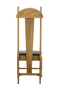 Late 19th Century Carved Oak Arts and Crafts Chair — thumbnail 6