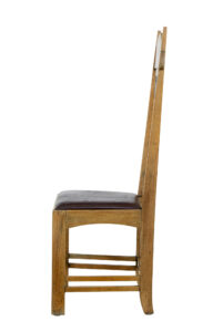 Late 19th Century Carved Oak Arts and Crafts Chair — thumbnail 8