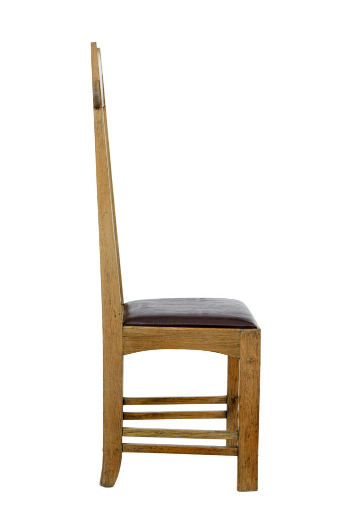 Late 19th Century Carved Oak Arts and Crafts Chair — image 7
