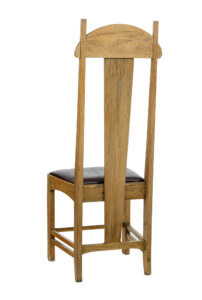 Late 19th Century Carved Oak Arts and Crafts Chair — thumbnail 9