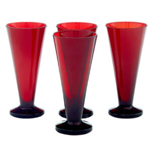 SET OF 4 1950's SCANDINAVIAN GLASSES BY MONICA BRATT